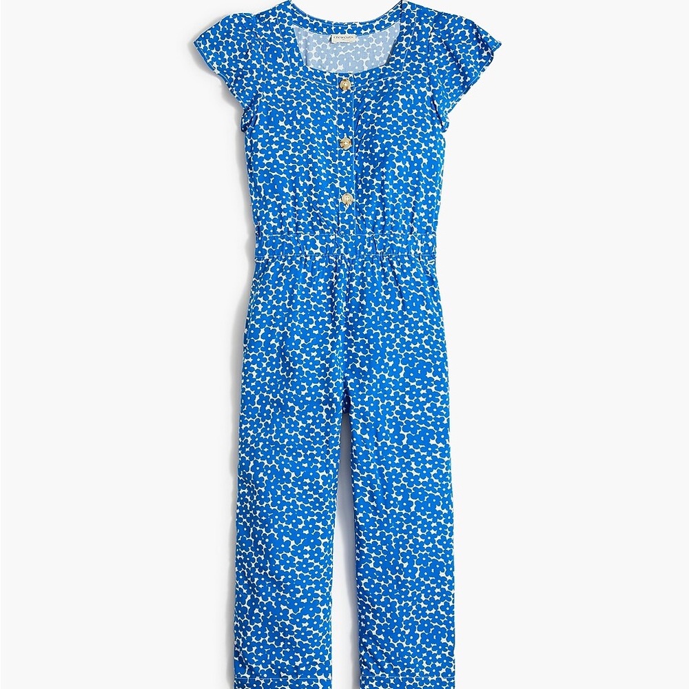 Crewcuts Girls' button-front jumpsuit